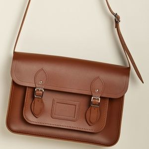 Cambridge Satchel Co. 14" Satchel in Cognac